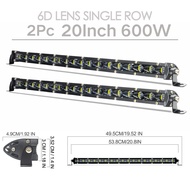 ส่งจากไทย ตัวสะท้อนแสง 6D 20 นิ้ว 600W Super bright spotlight Beam LED Light Bar แถวเดี่ยว Spot Comb