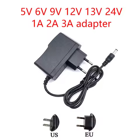 AC 110-240V DC12V Power Supply Adapter 5V 6V 9V 13V 24V 12V 1A 2A 3A Universal Power Supply Charger