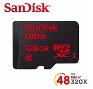 台北nova實體門市 SanDisk Ultra microSD UHS-I 128G 128GB (公司貨