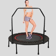 【Limited Stock Available】 Foldable Children Trampoline Easy To Carry Jumping Bed Indoors And Outdoors Gym Trampolines With Handrails 36-48 Inch