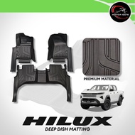 Toyota Hilux Revo or Conquest 2016 to 2025 Deep Dish Matting V4 5D OEM (Car Accessories)