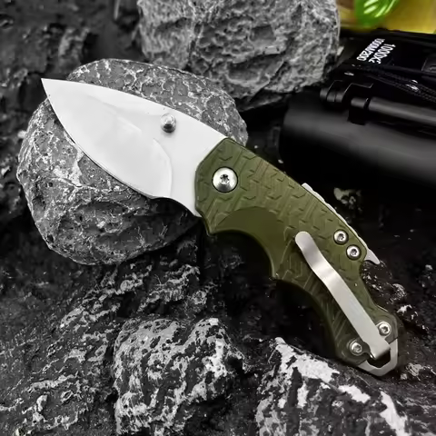 Popular High Quality Mini 3800 Folding Knife 8Cr13Mov Blade Nylon Fiberglass Handle EDC Outdoor Knif