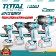 TOTAL 20V Li-ion Brushless Motor Cordless Impact Wrench 400-1350NM TIWLI2040,TIWLI20501,TIWLI2085,TO