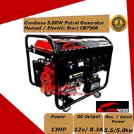 Mf Comboss 5.5KW Petrol Generator Electric Start CB7000