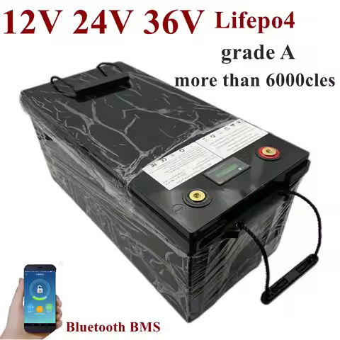 12V 100AH 120Ah 150Ah 24V 36V 40Ah 50AH 60Ah 80Ah lifepo4 lithium battery deep cycle batteries bluet