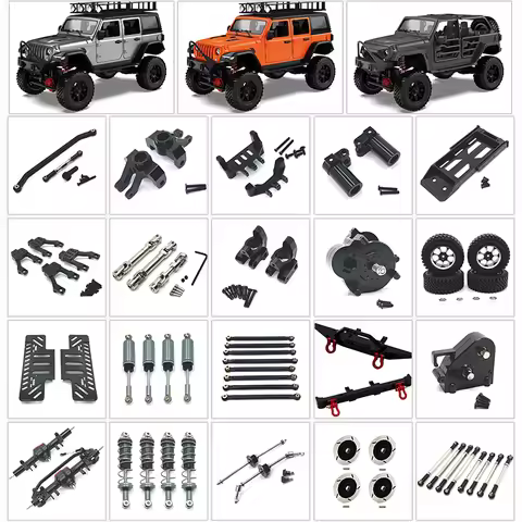 MN128, MN86, G500 Remote Control Vehicle Accessories - Metal Upgrade Parts - Bumper, Gears, Steering