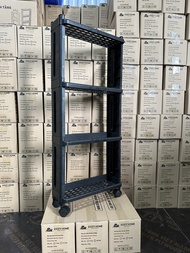 Kệ Nhựa 4 Tầng Cozy Home đựng đồ đa năng góc hẹp tiết kiệm không gian với bánh xe xoay 360 độ kháng 