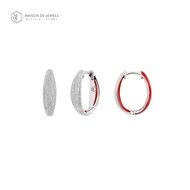 Maison de Jewels - Red Carpet Oval Hoops