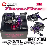 EUPRO TWIN FOX XR CASTING REEL LEFT HANDLE