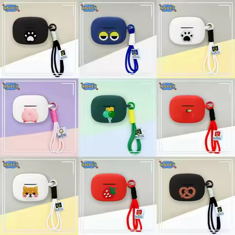 for Shokz OpenDots ONE E310 Silicone Case Earbuds Cute Cat Paw Soft Protective Cover Headset Skin wi