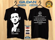 Kaos musik chester bennington linkin park-Kaos original gildan cs01a