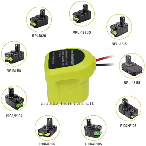 For Ryobi Adapter Li-ion Ni-CD Ni-MH P108 P107 Ryobi one+ Battery Adapter for Ryobi 14.4V 18V batter