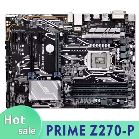 PRIME Z270-P desktop motherboard LGA 1151 DDR4 USB3.1 64GB VGA HDMI 100% test