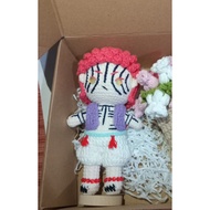 Doll Akaza wool keychain