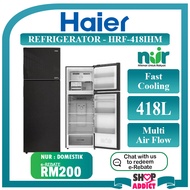 Haier 2-Door Refrigerator HRF-418IHM 418L Peti Sejuk Inverter