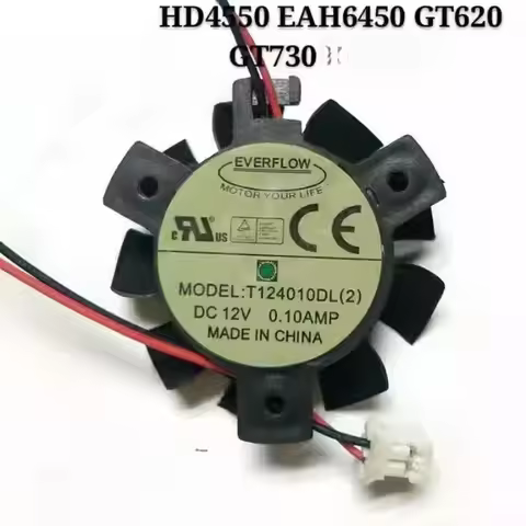 New Cooling Fan for ASUS GT730-1GD3-V5 HD4550 Graphics Card Fan T124010DL