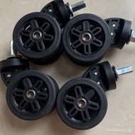 【In stock】4PCS DELSEY Luggage Wheel Replacement Wheels Suitcase Accessories Universal Casters Rolling 法国大使旅行箱万向轮 静音轮拉杆箱轮 万向轮A43 HHUI
