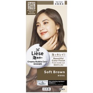 LIESE NATURAL SERIES CREAMY BUBBLE HAIR COLOR SOFT BROWN - BEAUTY LANGUAGE