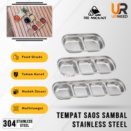 304 Stainless Steel Soy Sauce Container, Square Model, ISE Mount