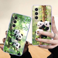 DMY case panda Samsung S23 S22 plus S21FE S22 Ultra S20fe S20 S21 S10 note 10 lite 20 8 9 soft silicone cover case shockproof