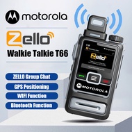 Motorola T66 Zello Walkie Talkie 4G WIFI 5000KM | 4000mAh capacity GPS IP54 waterproof radio for Tea