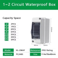 HT Series 5/8/12/15/18/24 Ways IP65 Waterproof Electrical Distribution Box Circuit Breaker PC ABS Pl
