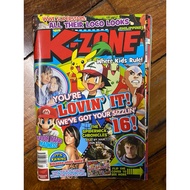 K-Zone Vintage February 2008 Magazine w/ Foldabots - Preloved Major Mario Madness : Pokemon Picachu