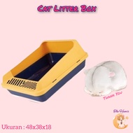 (The Ham's) CAT LITTER BOX 089 TOILET SAND BOX CAT CONTAINER SHOVEL FILTER