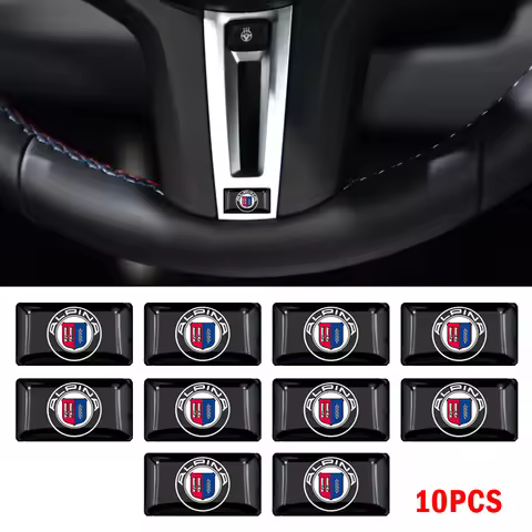 Car Interior Badge Sticker Steering Wheel Dashboard Decal For ALPINA E46 E90 E60 F10 F20 F30 E46 E39