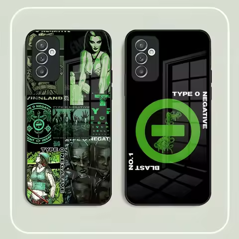 Band T-Type O Negative Phone Case for Samsung S24 Ultra S23 S22 S20 Fe S21 Plus Galaxy A54 A34 A24 A