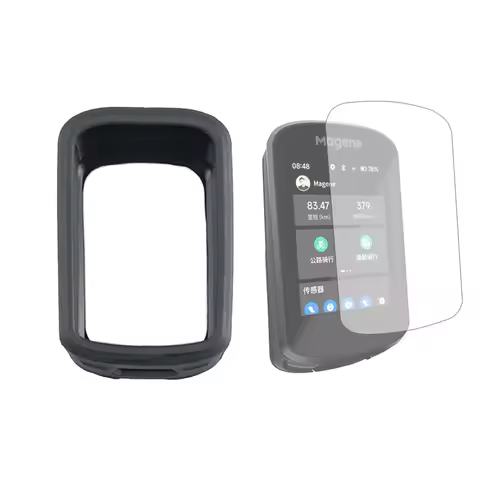 Silicone Soft Edge Cover Protective Case Screen Protector Film For Magene C506/SE Geiod CC600 GPS Bi