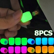 8pcs/set Pink Luminous Valve Cap For Car, Motorcycle, Bicycle Wheel, Rim, Tyre, Hub Decoration