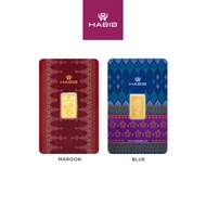 HABIB 2.5g 999.9 Gold Bar (Songket) - Accredited By London Bullion Market Association (LBMA)