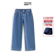 Quần Denim Nam Thêu Nhỏ Form Straight - Routine 10F25DPA004