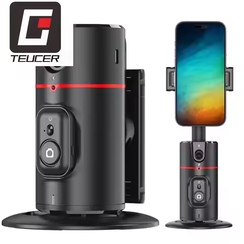 Auto Face Tracking Tripod 360° Rotation Auto Tracking Phone Holder Rechargeable Smart Shooting Stand