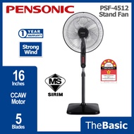 PENSONIC/FABER 5 Blades16" Stand Fan ( PSF-4512 , PSF4512 / 1630GR )