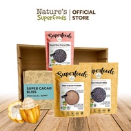 Nature's Superfoods Organic Raw Cacao Bliss Cacao Powder + Cacao Nibs + Sweet Cacao Nibs
