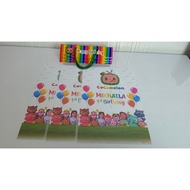Cocomelon snack Plastic/cocomelon snack Gift Plastic/cocomelon custom snack Bag