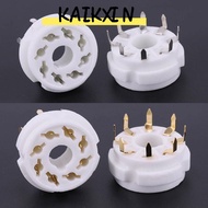KAIKXIN 1Pcs Valve Base, DIY Octal Ceramic Tube Socket, Durable Tin-Plated 8Pin K8A GZC8-Y GZC8-Y-2 