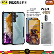 4-in-1 Case Package Samsung M15 5G M14 5G Softcase Shockproof Casing