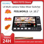 FEELWORLD L4 Multi-camera Video Mixer Switcher 10.1"Touch Screen USB3.0 Fast Streaming Broadcast Swi