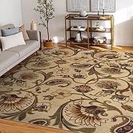 Fairfield Beige Modern Large 9x12 Area Rug 9x12 - Indoor Area Rugs for Living Room - Dining Room Rug