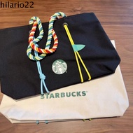 CODD Hilario Starbucks กระเป๋าช้อปปิ้ง ผ้าแคนวาส จุของได้เยอะ พิมพ์ลายตัวอักษร สไตล์เกาหลี สําหรับผู้ชาย CXVVB