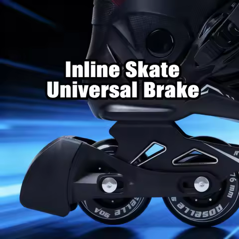 Inline Skate Brake Pad Set (1/2 Packs) - Universal Replacement for Adults/Kids, High-Quality Rubber 