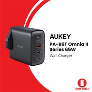 AUKEY PA-B6T Omnia II Series Dual 65W With GaN Power Tech Wall Charger iP 14/13/12 Series