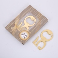 ❁50th Bottle Opener Wedding Anniversary 50 Years Party Favors Souvenir Birthday Prestent Gift B0uZM