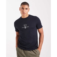 Fred Perry Monogram T-Shirt in Navy