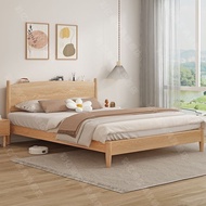 SG  Solid Wood Bed Frame Bed Frame With Mattress Solid Wooden Bed Frame  Super Single/Queen/King Bed