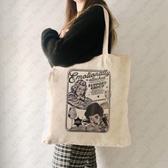 Emotionally Attached To Fictional Characters PatternTote Bag Canvas Shoulder Bags Women's Shopping B