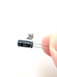 ELCO 22UF 50V (10 BUAH) KAPASITOR CAPACITOR ELCO KAPASITOR ELKO KAPASITOR 22 UF 50 V